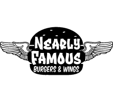 Nearly Famous Burgers and Wings Logo
